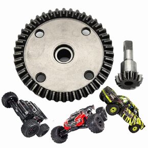 Main Diff Gear 43T & Main Input Gear 10T Upgrades Part for 1/7 ARRMA Mojave 6S BLX 4WD Fireteam,1/8 Kraton/Notorious/Outcast/Talion 6S BLX,Main Diff Gear & Main Input Gear Hops Ups Part(Black)