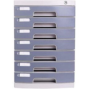 Home Office Desktop File Storage Box Storage Unit Organizer Desktop File Cabinet Office Intelligent Design Environment Multi-Layer Space Pp Plastic (Color : B1, Size : 5-Layers) (B1 5)