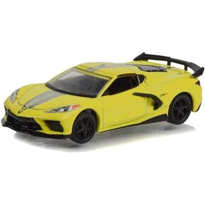 Greenlight 30321 2022 Chevy Corvette C8 Stingray Coupe - 2022 IMSA GTLM Championship Edition - Accelerate Yellow (Hobby Exclusive) 1/64 Scale