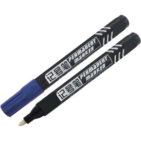 Large Invisible Ink Marker,Medium Tip 2MM Water Based Invisible Securitas Uv Pen for Paper,Skin,Wood,Leather,Plastic,Cloth,Ceramics, Glass, Metal - Pack of 2