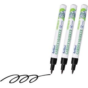 780 Garden Markers for Outdoor | Waterproof | Black | 0.8 mm Writing Width | Convenient 3 Pack