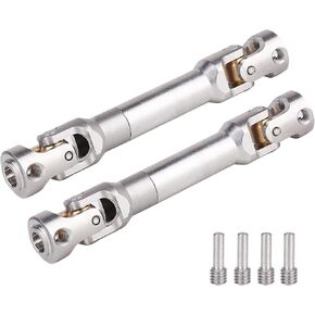 2pcs Hobbyfire 1/10 RC Crawler Drive Shafts Stainless Steel Universal Joint Driveshaft for Axial SCX10 II III Traxxas TRX4 Redcat Gen8 Gen7 Element Upgrades Parts(102-145mm) in Kuwait