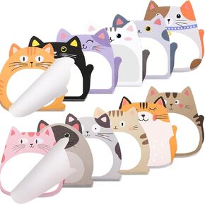 24 Pads Cute Cat Sticky Notes Self Sticky Notepads for Teachers Classrooms 720 Sheets Memo Pads Page Markers Flags Home Office School Supplies