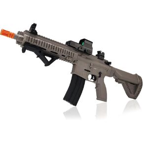 BIU BLASTER 30-Inch Gel Ball Blaster Gun 140+ FPS, 80+ Ft Range Full-Size Electric Automatic Splatter Orby Gun 7.4V 1400mAh Battery for Outdoor Games, Ages 14+ Tan