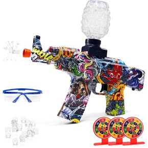 ألعاب Gel Blasters Electric Splatter ، الكاملة للشفرة التلقائية القابلة لإعادة الشحن للعبة فريق إطلاق النار في الهواء الطلق تتراوح أعمارهم بين 14+ (عيد الهالوين)