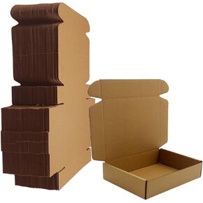 5x5x1.5 inch White Shipping Boxes 50 Pack, Small Corrugated Cardboard Mailer Boxes Bulk for Packaging Business Mailing Gift，Mini Mailer Boxes for Packaging Supplies Business Present