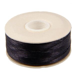 NYMO Nylon Beading Thread Size B for Delica Beads "Black" 72YD (66 Meters)