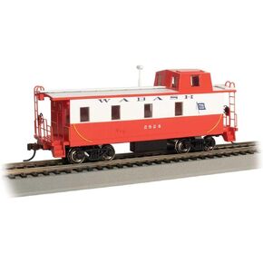 Bachmann Trains - Streamlined Caboose with Offset Cupola -Wabash #2824 - HO Scale
