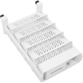 ABOOFAN Movable Rack Wheels Rolling Storage Organizer for Home Bedroom Living Room Unique Bookcase for Easy Access and Stylish Display Finish