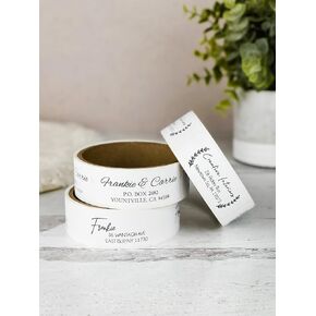 Personalized Return Address Labels - Custom Address Stickers on Rolls (250-500 Labels) (Script)