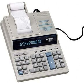 Victor 1460-4 12 Digit Extra Heavy Duty Commercial Printing Calculator, Black, 3.3" x 8" x 12.3"