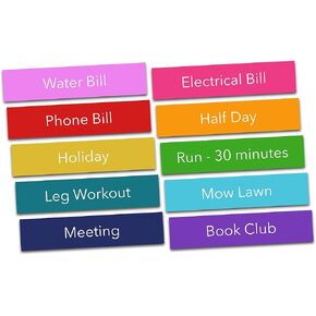 Custom Planner Stickers for Adults - Personalized Calendar Stickers for Organization, School, Work, Productivity (120 Stickers)