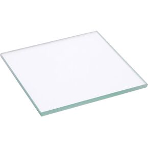 Plymor 2.5" Square, 3mm Thick Non-Beveled Clear Glass