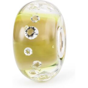 TROLLBEADS Twinkle Hope Bead – Sparkling Symbol of Optimism | Authentic Brand Charm | Glass with Cubic Zirconia | Twinkle Collection | Design by Lise Aagaard