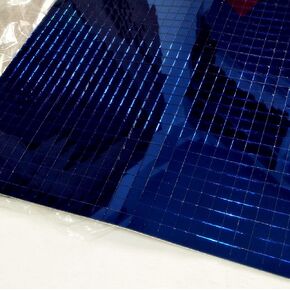 3600pcs Real Glass Blue Mirrors Mosaic Tiles Sticker for Craft, Square Glass Tiles Self Adhesive(5mm by 5mm, Blue Mirror)
