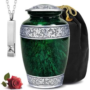 Memorials Cremation Urns for Human Ashes with Velvet Bag | Large Adult urn for Human Ashes | Funeral Urn for Adults | Memorial Ashes Urn for Human Adult | Large Capacity (Adult Creamation Urn) in Saudi Arabia
