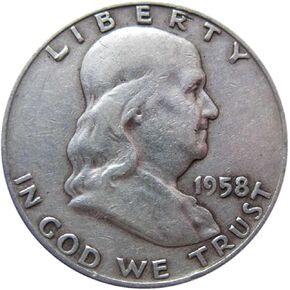 1 - Average Circulated Franklin Half Dollar Circulated