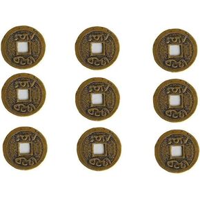 10Pcs Chinese Fortune Coins Chinese Good Luck Coins Ancient Chinese Dynasty Time Coin for Wealth Good Luck Stylish Novelty Coins