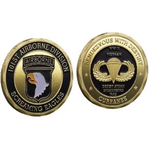 101st Airborne Division Challenge Coin Metal Coins for Gift