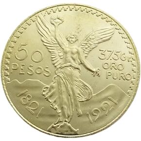 1821-1921 Centenario Mexican 50 Pesos Mexican Coin Dollar Coin Sercica للهوايات