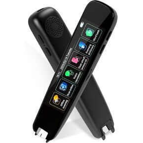 Scan Translator Pen,Offline Translation,OCR Digital Reading Pen with 142 Language, Traductor de Idiomas, Smart Pen for Dyslexia Kids Adult, Instant Voice Translator for Study, Travel, Business