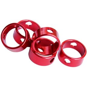 balacoo 20Pcs Aluminum Alloy Cord Tensioners for Camping Hiking Skid Rope Fasteners for Tent Guy Lines Backpacking Picnic Outdoor Canopy Activities Red