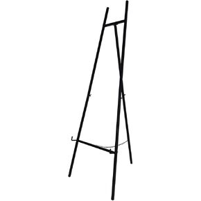 Metal Easel Stand with Chain Support for Mirror,58 Inch Floor Easels for Display Wedding Sign,Iron Adjustable Arts & Crafts Easels(Black)