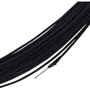 BENECREAT 21.8 Yards Black Floral Wires, 20 Gauge Cotton Covered Millinery Wire, Iron Stem Wires for Florist Crafts Making Sewing Supplies Brim Making Accessories