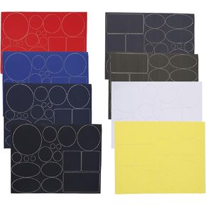 8 Sheets Clothing Repair Patches, 8 Colors Self Adhesive Down Jacket Repair Patch for Down Jacket Outerwear Backpacks Tent Clothes Bag Holes Fixing