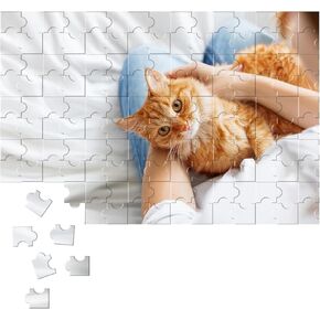 Personalized Puzzle Custom Puzzle from Photo 300/500/520/1000 Pieces, Custom Jigsaw Puzzle Custom Puzzles from Photos Custom Gifts for Couples Jigsaw Puzzle Gift for Pets (1000PCS, Horizontal Image)