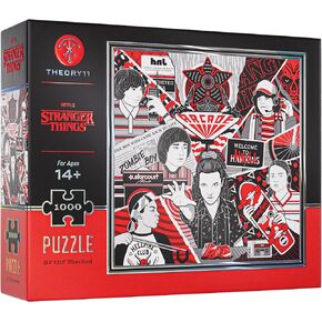 theory11 Stranger Things Jigsaw Puzzle - 1,000 Piece Jigsaw Puzzle - Officially Licensed Stranger Things Merchandise & Collectibles - Precision Fit and Premium Quality - Intermediate Puzzle