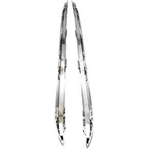 Rear Chrome Trim Strips Bumper Lip Spoiler Left and Right Pair A2058850521 A2058850621 Compatible with W205 C180 C200 C250 C63 AMG Models