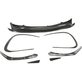 Spoiler Separator, Compatible with Benz CLA Class W117 CLA45 AMG 2016-2018 Carbon Fiber/ABS Front Bumper Lip Spoiler Flap Canards Car Bumper Trim Cover(Carbon Fiber)