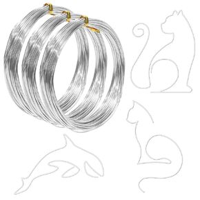1mm Aluminum Craft Wire, (3 Rolls, 98.4 Feet Each) – 18 Gauge Craft Wire Bendable for DIY Jewelry, Art & Decor – Rustproof, Durable & Flexible for Crafting, Floral Arrangements & Sculptures (Silver)