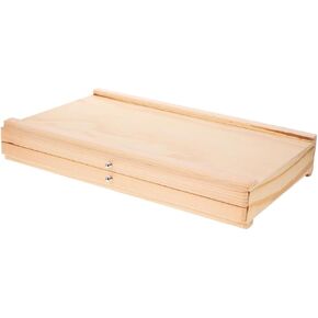Wooden Pencil Box Supply Organizer for Markers Sketching Pens Elegant Portable Storage for Artists Enthusiasts for Classroom Outdoor Use