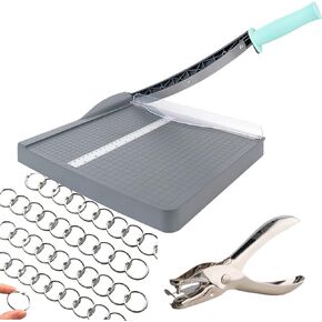 12 Inch Paper Cutter, 16 Sheet Capacity Guillotine Paper Cutter Paper Cutting Board, Guillotine Trimmer for Cutting of Cardstock, Photos, and Crafts