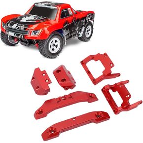 RC 1/18 استبدال المصد ، ألواس الألومنيوم RC الأمامي المصدات الخلفية الأمامية ، ترقية أجزاء ل Traxxas LARRAX TETON 1/18 (الأزرق)