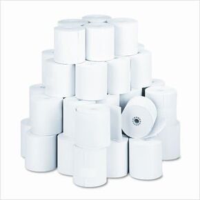 NCR 856911 Thermal Receipt Paper, 3-1/8" x 273', White, 50 Rolls/Pk