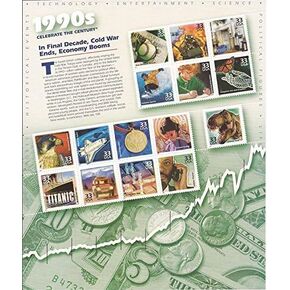 Celebrate the Century 1990s - Sheet of Fifteen 33 Cent Stamps Scott 3191
