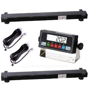 10000lb Load Bar Set for Cattle, Hog, Pig, Goat, Sheep, Alleyway, Chute and Cage Scale | Two Weigh Bar and One Indicator Set (24")