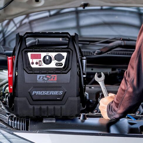 Schumacher DSR158 - ProSeries Jump Starter - 12V 2400 Peak Amps Portable Car Jump Starter + Maintainer - Jumper Cables with Battery Pack - 500 cranking amps in Saudi Arabia