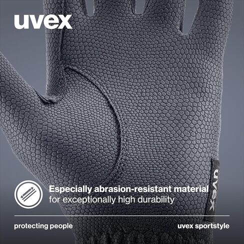 قفازات ركوب الخيل Uvex Sportstyle للنساء والرجال، أبيض، 5.5 - قابلة للتنفس وقابلة للغسل مع إمكانية اللمس in Saudi Arabia