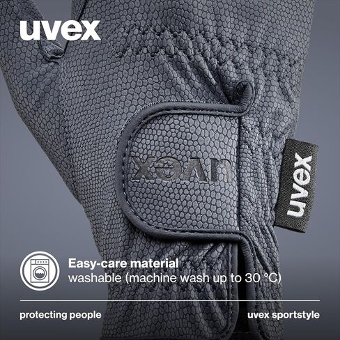 قفازات ركوب الخيل Uvex Sportstyle للنساء والرجال، أبيض، 5.5 - قابلة للتنفس وقابلة للغسل مع إمكانية اللمس in Saudi Arabia