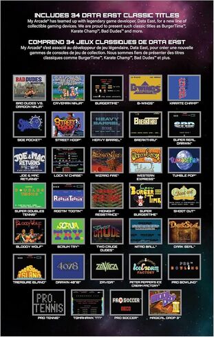My Arcade Mini Player 10 Inch Arcade Machine: 20 Built In Games, Fully Playable, Pac-Man, Galaga, Mappy and More, 4.25 Inch Color Display, Speakers, Volume Controls, Headphone Jack, Micro USB Powered in Saudi Arabia