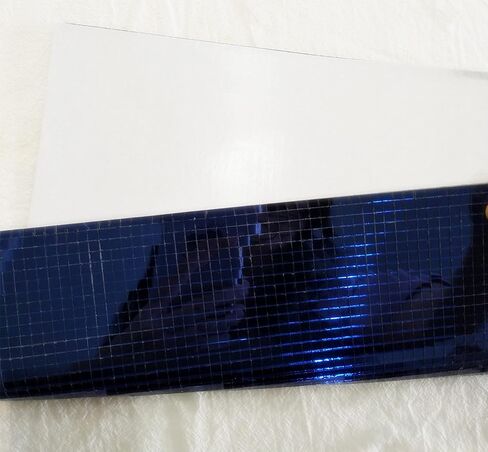 3600pcs Real Glass Blue Mirrors Mosaic Tiles Sticker for Craft, Square Glass Tiles Self Adhesive(5mm by 5mm, Blue Mirror) in Kuwait