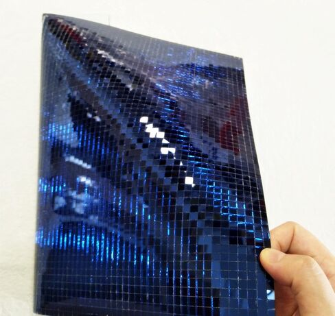 3600pcs Real Glass Blue Mirrors Mosaic Tiles Sticker for Craft, Square Glass Tiles Self Adhesive(5mm by 5mm, Blue Mirror) in Kuwait