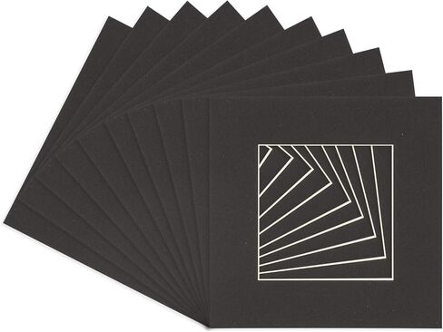 8x8 MAT لـ 16 × 16 الإطار - Precut Mat Board Board White 8x8 Photo Matte مصنوعة لتناسب إطار صورة 16x16 ، لوحات متميزة للصور العائلية ، ومجموعات العرض ، والفن ، وإطار الصور ، وحزمة 10 حصير in Saudi Arabia