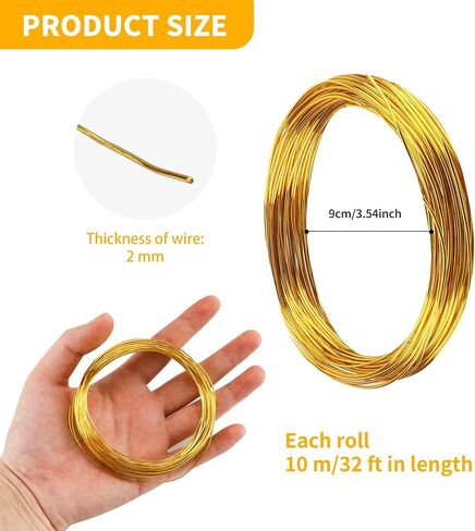 25 Rolls 800 Feet Colored Aluminum Craft Wire, 18 Gauge 1mm Flexible Aluminum Arts Crafts Wire for Jewelry Making Assorted Colored Craft Wire(25 Color) in Saudi Arabia