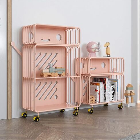 Grfit Bookcogice Book Book Rack ، رف الكتب ، رف تخزين الكتب ، Home Home Multi Iron Floor Floor Reshelflesh (Color: BigBlue Mug ، الحجم: L) in Kuwait