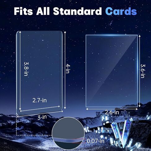 100 PCS Top Loaders للبطاقات ، وأكمام البطاقة البلاستيكية الصلبة ، ومواد حمولة بطاقة تداول البيسبول (100 Toploaders) in Kuwait
